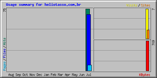 Usage summary for heliotasso.com.br